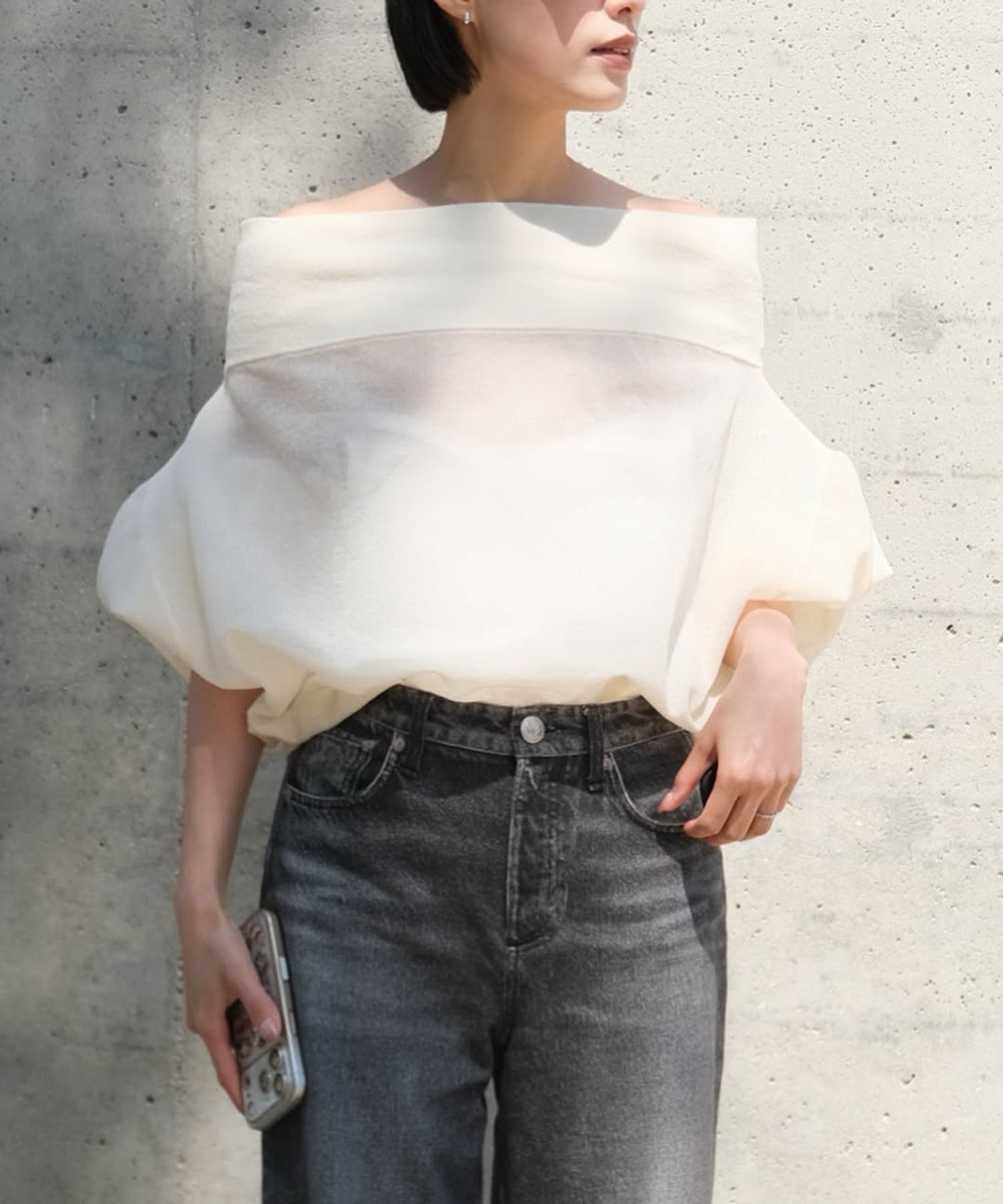 ALLONGE 2way off shoulder pull